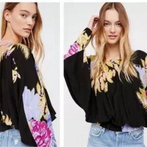 Free People Floral Blouse